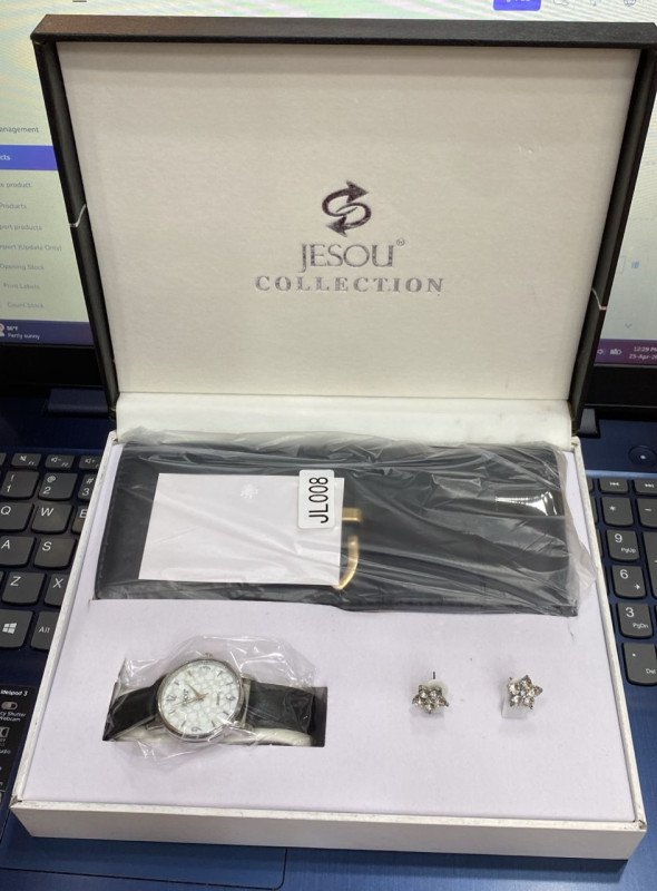 Jeu Bourse/Montre/Boucle d'oreille pour femme JL008